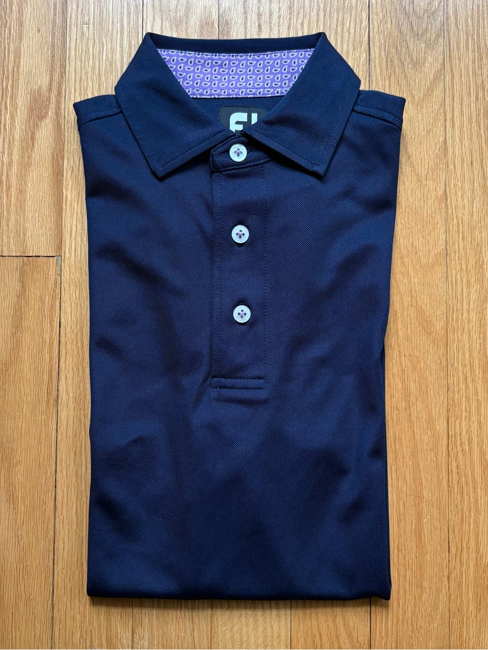 FootJoy Golf Men’s Short Sleeve Performance Polo Small Blue Solid